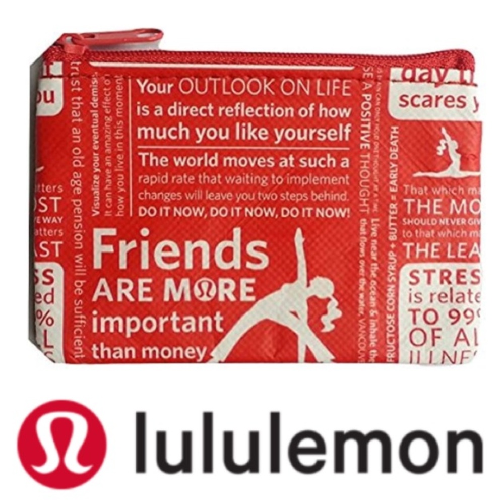 Lululemon Manifesto Zipper Pouch Coin Purse or ID card holder - Picture 1 of 4